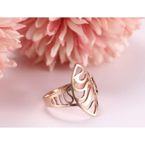 Cazador Trendy Sport Rugby Ring Women Fashion Rose Gold Colo Stainless Steel Rings Jewelry Birthday Party Gifts Wholesale 2021