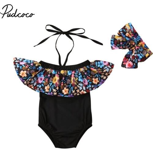 Baby Girl Flower Ruffle Bikini Set Kids Swimwear Swimsuit Bathing Suit Beachwear