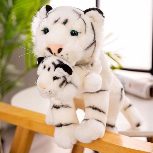 Creative Lovely Mother and Son Tiger Kawaii Plush Toys Cartoon Comic Doll Stuffed Toy Christmas Birthday Gift For Children