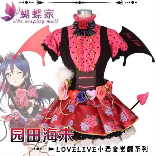 Love live! Little Devil Awaken Series Umi Sonoda Devil ver cos Dress Cosplay Costume Halloween costume Free Shipping