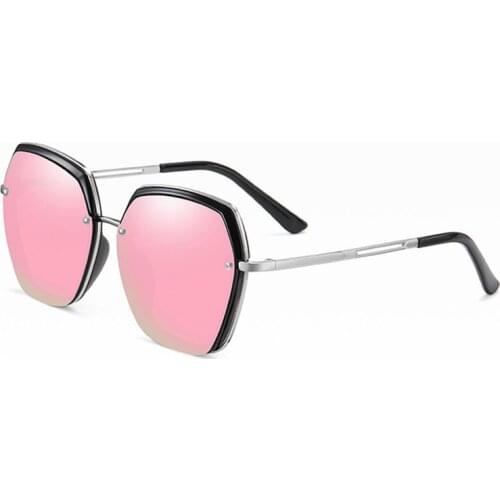 TGCYEYO New Metal Polarized Spectacle Frame Ladies Simple Fashionable Sunglasses Retro Anti UV400 Sunshade Eyeglasses 2212
