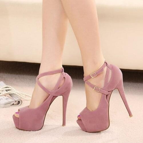 Sexy Women High Heels Spring High-heeled Shoes Wedding Platform Fashion Womens Pumps heels Sandals 817-31VE