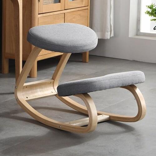 Kid Sit Posture Correct Kneel Chair Anti-Hunchback Stool Office Computer Chair Aged Waist Pain Post-natal Recovery Rocking Chair