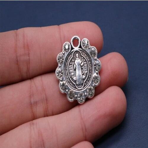 Religious Saint Benedict Cross Amulet Saint Benedict Medal. Medal of Jesus