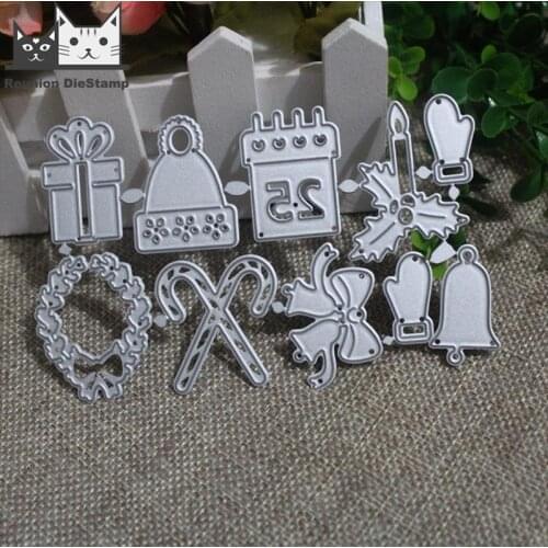 Reunion Metal Cutting Dies Christmas Suit Die Cut Stencil Scrapbooking Embossing 2020 New Christmas Craft Scrapbook Dies Mold
