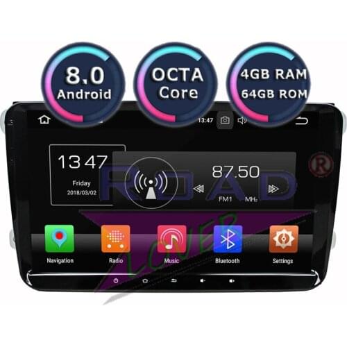 Roadlover Android 9.0 Car Radio Player For VW Universal Golf Tiguan Polo Magotan Passat Jetta Stereo GPS Navigation 2 Din NO DVD