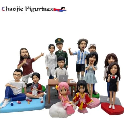 Handmade Dolls Real Dolls Custom Shaking Head Cake Top Hat Birthday Cake Top Hat Gift Home Decoration Sculpture