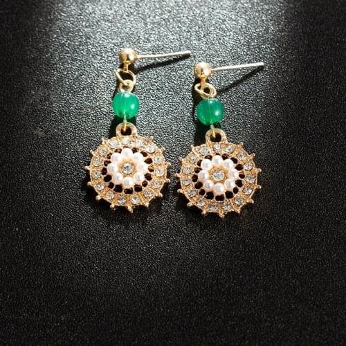 S925 Silver Pin Retro Pearl Female Temperament Cold Wind High-grade Network Red Earrings College Students Jewelry Accessories