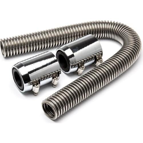 Universal 24 Inch Auto Parts Automobile Engine Cooling Water Pipe Radiator Stainless Steel Hose Durable Connection Clamp