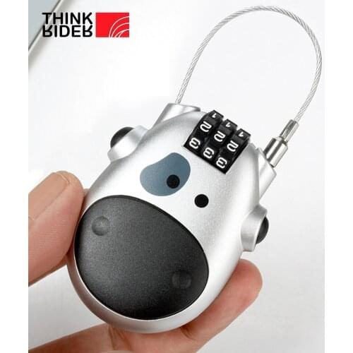 GIYO Bicycle Lock Multi Function Mini Cable 3 Digit Password Bike Lock Cycling Helmet Lock Anti Theft Code Padlock Lock