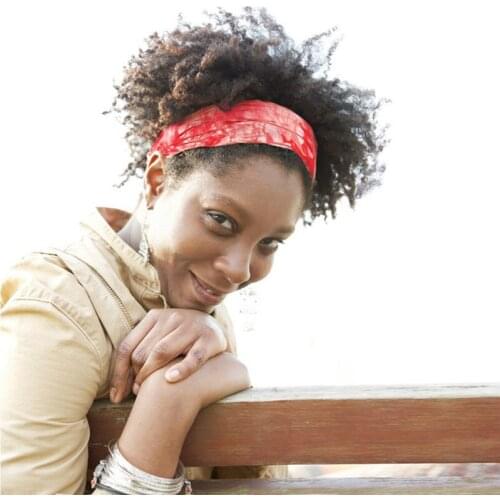 2021 Women 2 Inch Tie Dye Headwraps Cotton Stretch Headbands Sports Girl Hair Bands Bandage Gum Turban Bandana