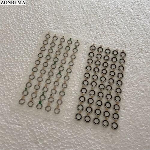 ZONBEMA 500pcs For iPhone 6 7 8 Plus X XR XS 11 Pro Max Back Rear Camera Glass Lens with Sticker Adhesive Replacement Parts