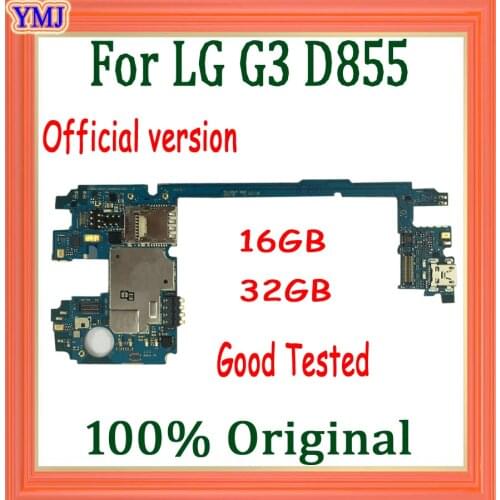 16GB/32GB for LG G3 D855 Motherboard with Android System,100% Original for LG G3 D855 Mainboard good tested