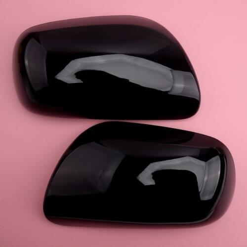 2 pcs Glossy Black Side Rear View Mirror Cover 87915-02910 87945-02910 Fit For Toyota Corolla 2007 2008 2009 2010 2011 2012 2013