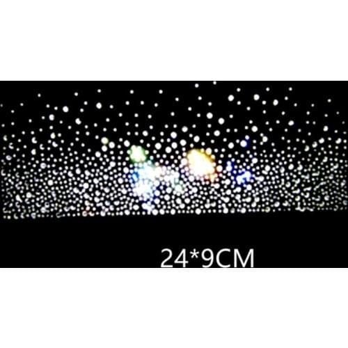 2pc/lot Hot Fix Rhinestones motif crystal rhinestone strass iron on Transfer applique patch for the edge of dress scarf trouser