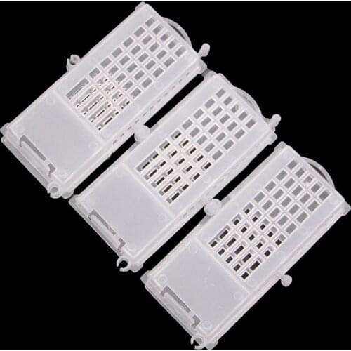 200PCS Wholesale professtional yellow white queen transport cages bee rearing cage cell plastic bees tools apiculture equipment