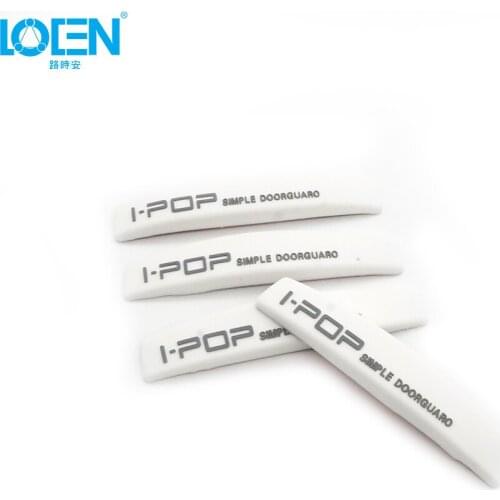 4pcs/lot Silicon Rubber Black/White/Gray Front&Rear Door Decorative Guard Side Protective Sticker For Universal Cars Decoration