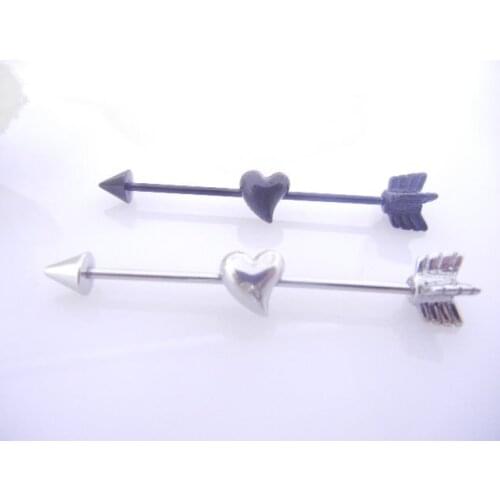 Lot 50pcs Free Shippment Industrial Ear Scaffold Barbells Body Jewelry Ear Piercing NEW