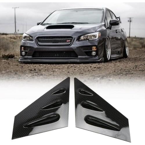 Car Carbon Fiber ABS Side Window Shutter Cover Trim for Subaru WRX STi 2014-2019