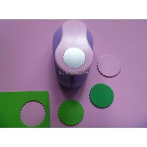 Free shipping 1.5 inch(about 3.5cm) wave circle shape craft punches Punch Craft Scrapbooking school Paper Puncher eva hole punch