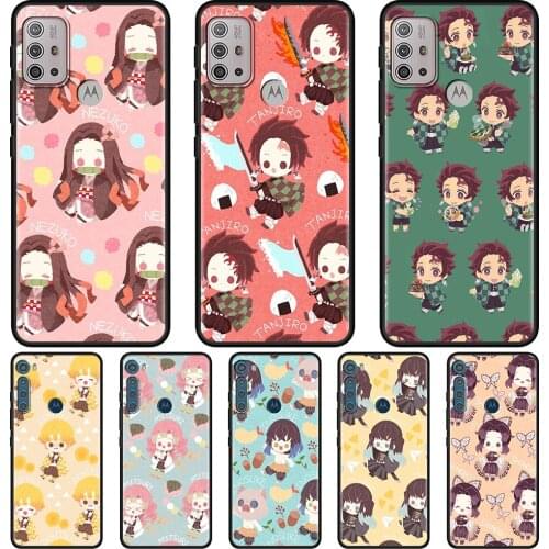 Demon Slayer Kimetsu Yaiba Case for Motorola Moto G9 Play One Fusion Plus G8 G10 Power Lite Hyper Phone Cover E6s G Stylus G50