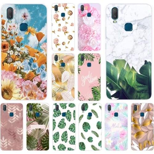 39AS Beautiful leaves Soft Silicone Back Cover Case for Vivo Y3 Y11 2019 Y12 Y15 Y17 V17Neo V17 Pro cover funda