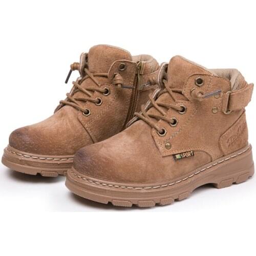 CNFSNJ Childrens Martin Boots 2020 kidss Leather Boys Boot Autumn Girls sneakers British Style Single Winter Shoes 26-41