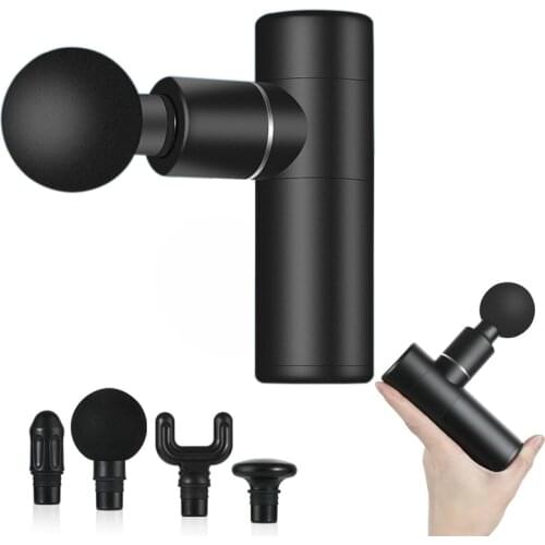 Mini Electric Massage Gun Deep Muscle Fascial Body Massager Gun Multifuction Small Fitness Equipment Acid Relief Gun