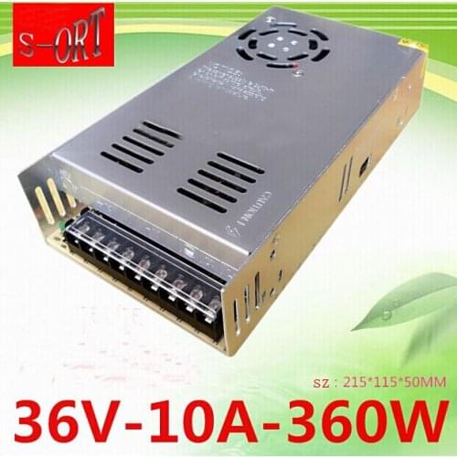 DHL EMS 360W 36V 10A Power supplies Switching Power Supply Driver For LED Strip light Display AC110V-240V Input 36V Output News