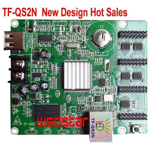 TF-QS2N USB+Gigabit Ethernet LED screen controller 256*128 512*64 4*HUB75E Full color asynchronous LED control card