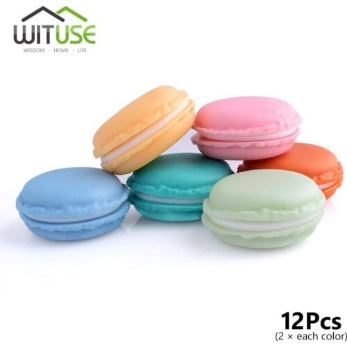 12Pcs Macaron Pill Box Cute Mini Pill Case Medicine Storage Box Organizer Portable Drugs Container Jewelry Storage Case Boxes