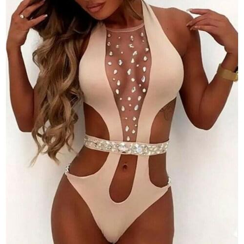 Goocheer Swimwear With Rhinestones