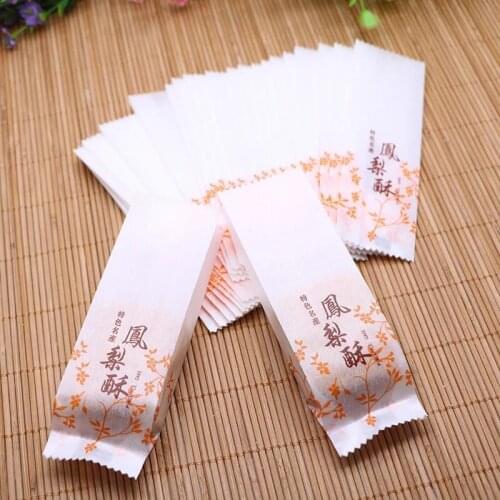 Leaf design Cotton Paper Bag Pineapple Cake Packaging Wrapper For Cookie Candy food,1000 Pcs/lot