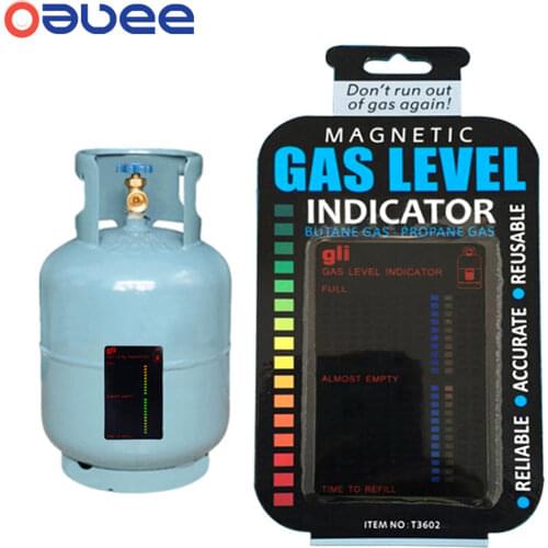 Propane Butane LPG Fuel Gas Tank Level Indicator Magnetic Gauge Caravan Bottle Temperature Measuring Stick Gas Test Sticker
