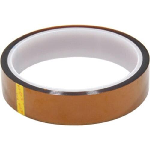 20mm*33m gold Color Adhesive Tape High Temperature Heat Resistant Polyimide Heat Paper for Electronic 3d printer heatbed
