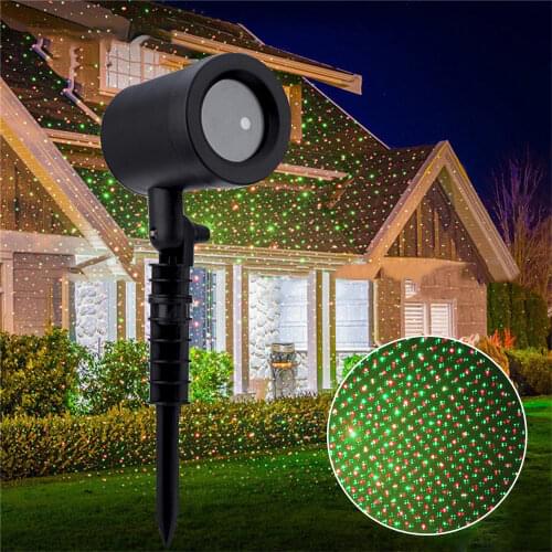 New Moving Sky Star Laser Projector Outdoor Waterproof Landscape Lighting Christmas Party LED Stage Light Garden Lawn Laser Lamp