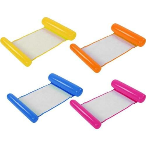 Summer Water Hammock Foldable Inflatable Air Mattress Swimming Pool Beach Lounger Floating Bed for Kids&adult Swimming Mattress