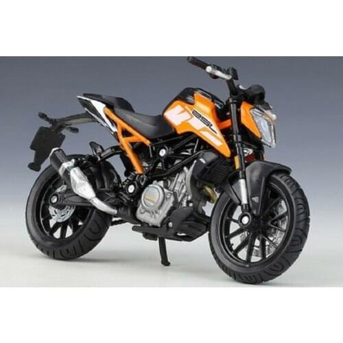 Bburago 1:18 KTM 250 Duke Motorcycle Bike Diecast Model Black Orange New in Box