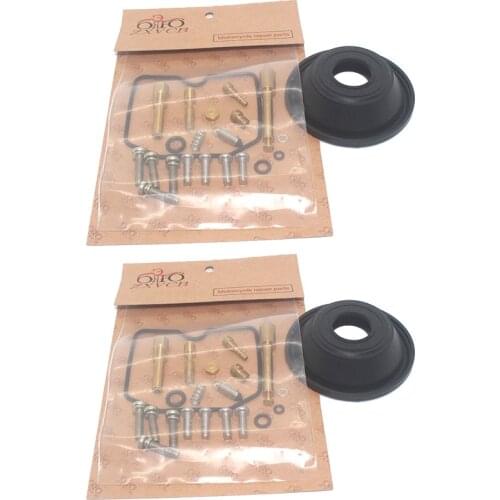 2set Motorcycle Carburetor Repair Kit for EX250 Ninja 250R 1990-2000 EX Plunger diaphragm