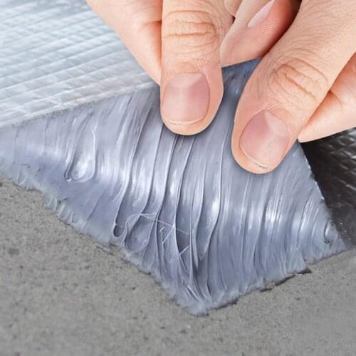 NEW Aluminum Foil Butyl Rubber Tape Self Adhesive High temperature resistance Waterproof for Roof Pipe Repair Stop Leak Sticker