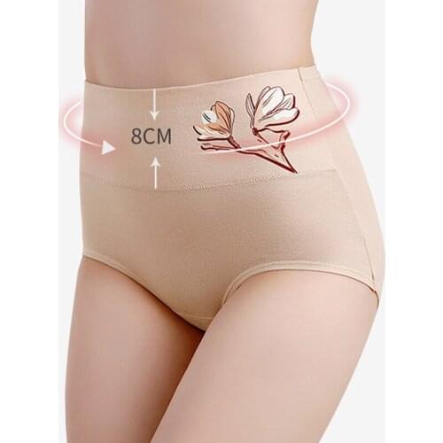 New Womens Panties High Waist Briefs Embroidery Lingerie Fashionable Womens Large Pants Sexy Panties Maternity Briefs