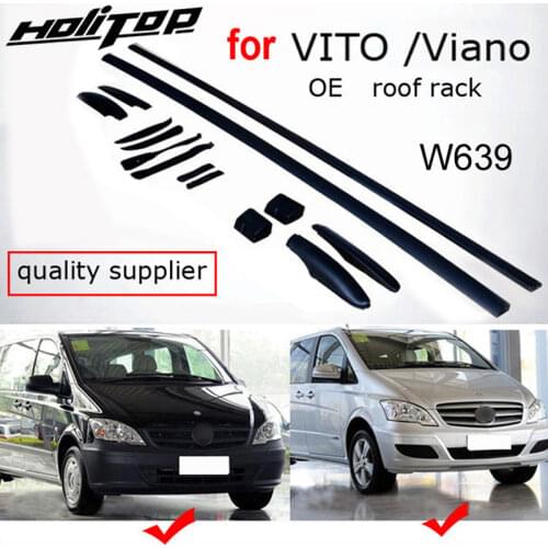 OE style roof rack roof rail luggage bar for Viano old VITO W639 2011-2015,aluminum alloy,guarantee satisfied quality