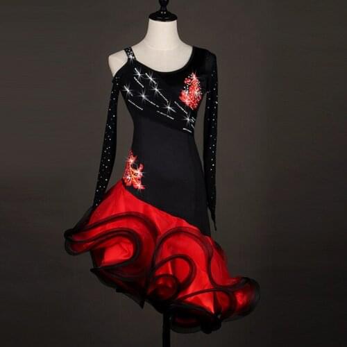 Sexy Latin Dance Dress Women Latin Dress for Girls Salsa Tango Waltz Competition Costumes Latin Performance Dress Woman