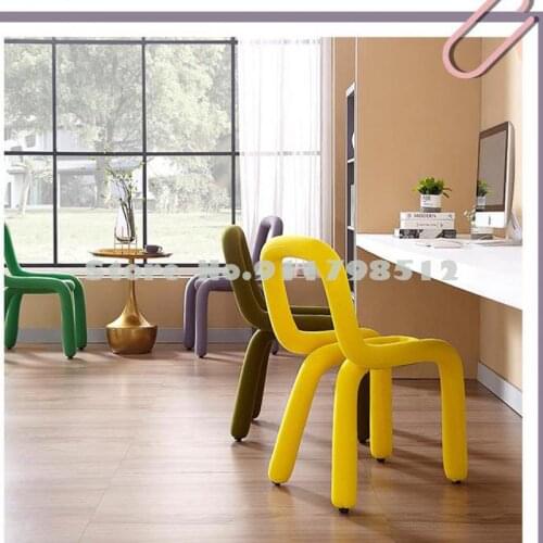 Bold chair comb makeup net red chair stool desk Nordic restaurant home designer simple ins chair