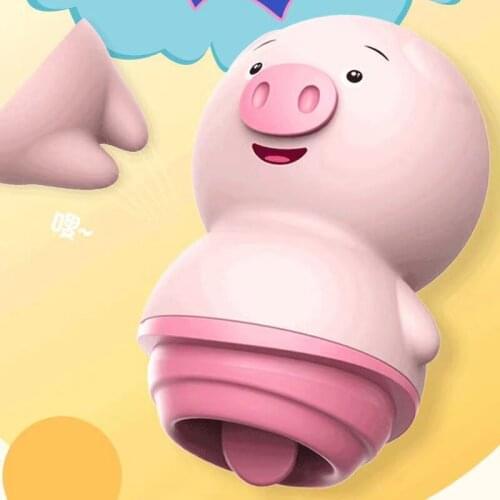Tongue Licking Masturbation Device Licking Pig Girl With Clitoris Fun Vibrating Egg Stimulation Frequency Adult сексигрушки