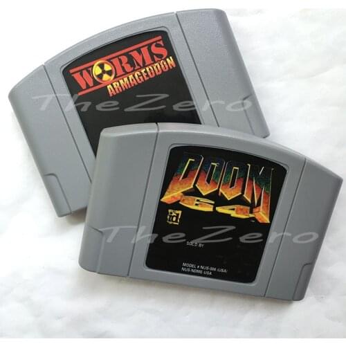 Doom 64 Worms Armageddon English Language Video Game for 64 Bit Console NTSC Version