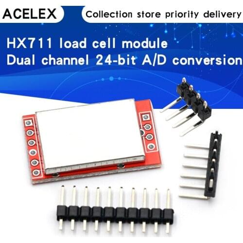 10PCS HX711 Dual-channel 24-bit A/D Conversion Weighing Sensor Module with Metal Shied