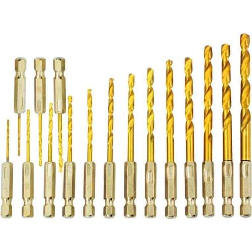 16Pcs Professional Drill Bit 1.5-6.5mm Multifunction Screwdriver Drill Bit Triangle Shank Combination Set For Ceramic Wood Drill