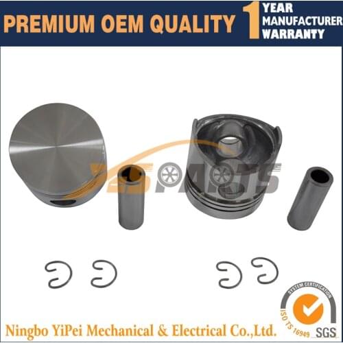 2 set Piston Kit STD For Kubota Z500