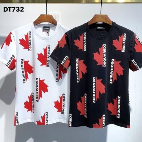 2020 FW Dsquared2 Box Logo-T-shirt-Shirt Women Fashion Men Cotton Casual Short Sleeve Round Neck T-shirt dt732